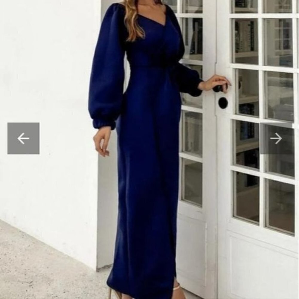 NAVY BLUE  MAXI DRESS FOR SPECIAL OCCASIONS